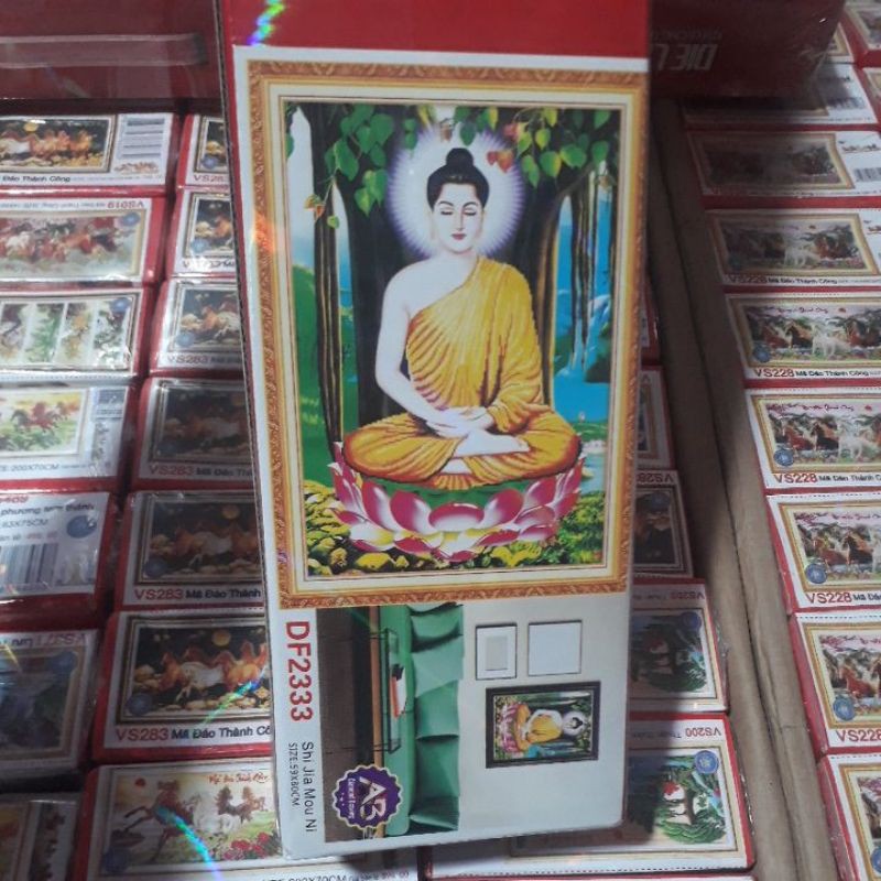 TRANH ĐÍNH ĐÁ PHẬT DF2333 (59×80) LG1355 (59×80) TRANH CHƯA THANH PHẨM