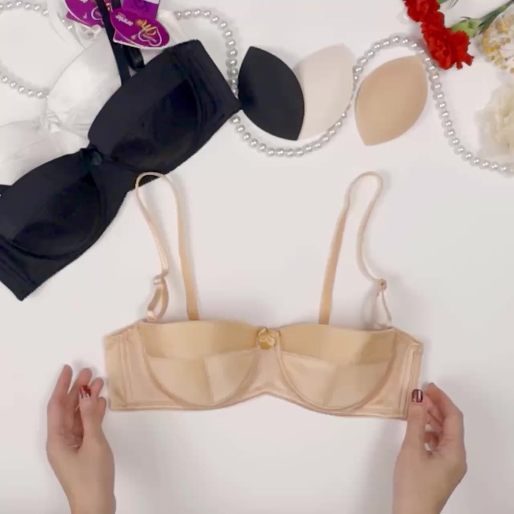 Áo ngực cúp ngang mút mỏng siêu nhẹ form nhỏ annie lingerie BRA8149 quyến rũ,có thể lắp thêm mút nâng ngực, ôm ngực | BigBuy360 - bigbuy360.vn