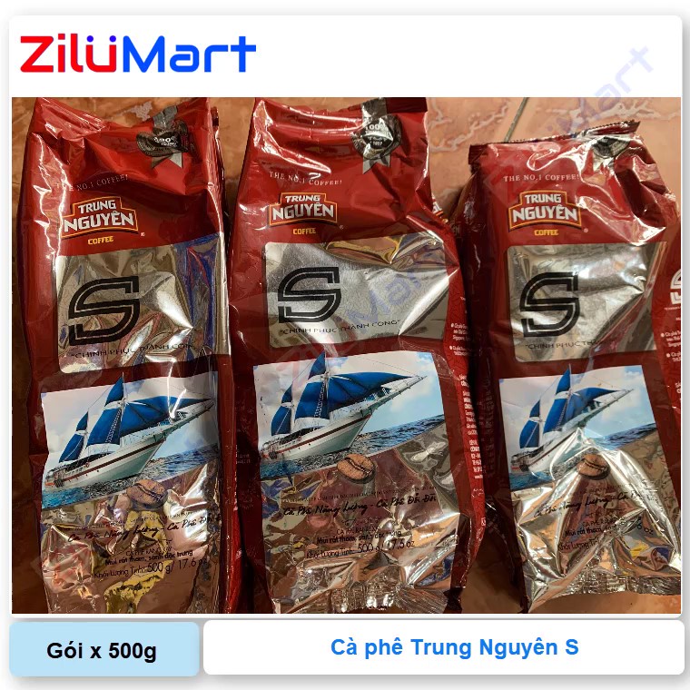 Gói cà phê Trung Nguyên chữ S loại 500g