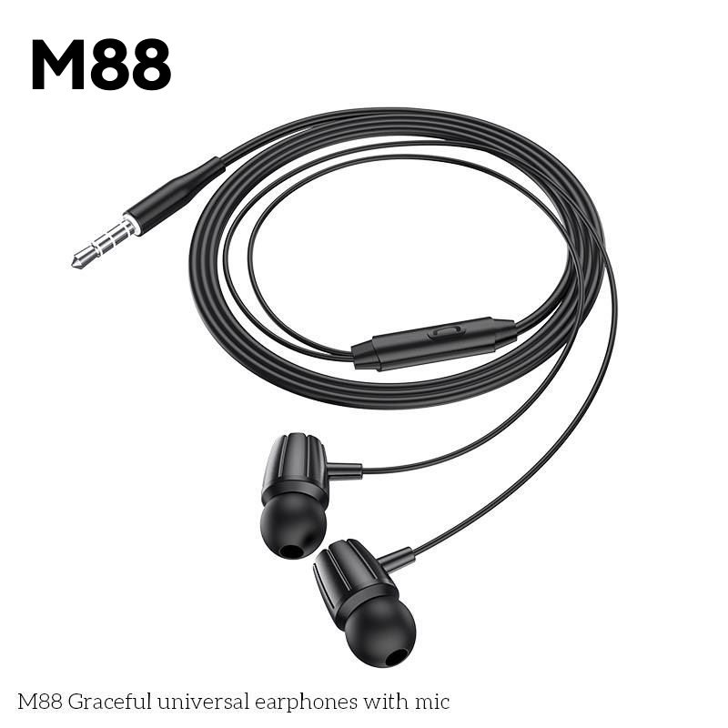 Tai Nghe Nhét Tai Có Dây Chính Hãng M88 Gaming Chống Ồn Bảo Hành 1 Tháng 1 Đổi 1