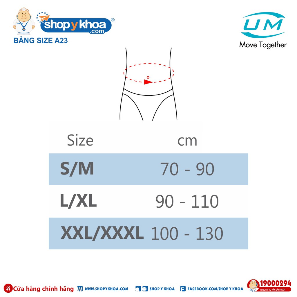 Đai lưng chỉnh hình cột sống United Medicare có dây rút (A23)