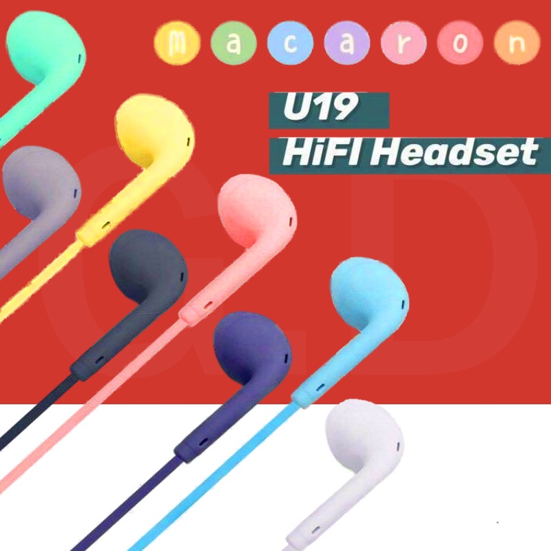 ⭐Hàng Có Sẵn⭐ Tai Nghe Nhét Tai Chơi Game Có Dây 3.5mm U19 Dành Cho Điện Thoại Di Động