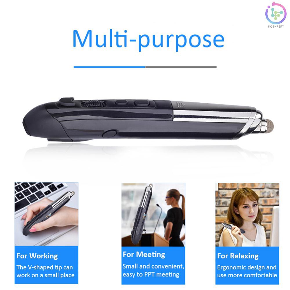 PCER♦PR-08 2.4Ghz Wireless Optical Touch-pen Mouse 800/1200/1600DPI Wireless Mouse Pen with Web Brow
