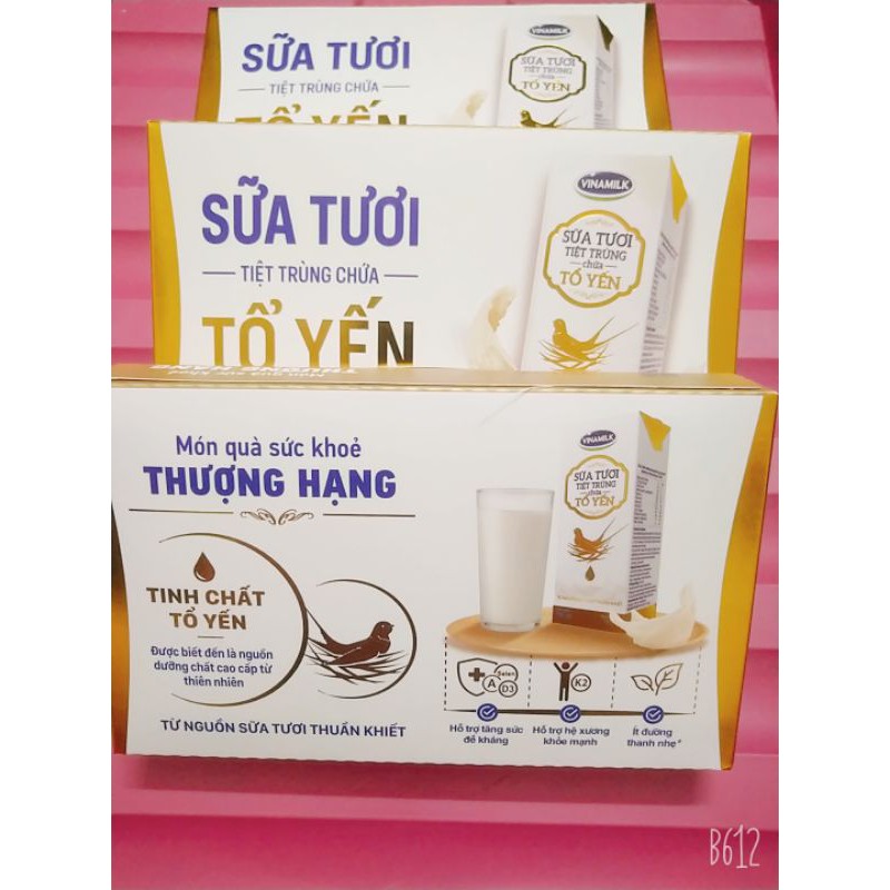 VINAMIL SỮA TƯƠI TIỆT TRÙNG CHỨA TỔ YẾN LỐC 4*180ML