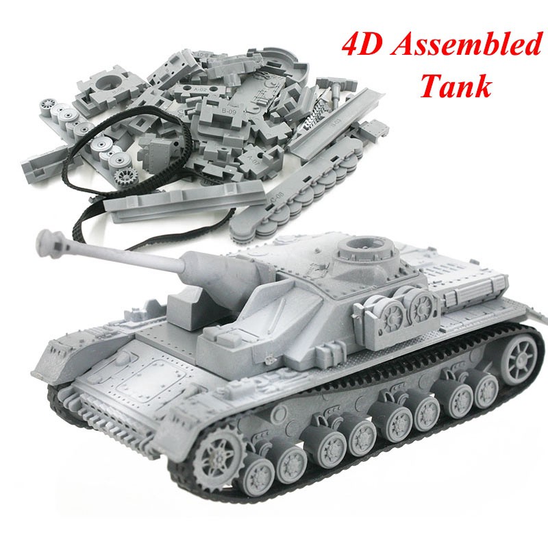 [Mã LIFETOYS1 giảm 30K đơn 99K] Đồ chơi mô hình xe tăng quân sự Sturmgeschutz IV 4D tự lắp ráp mang tính giáo dục