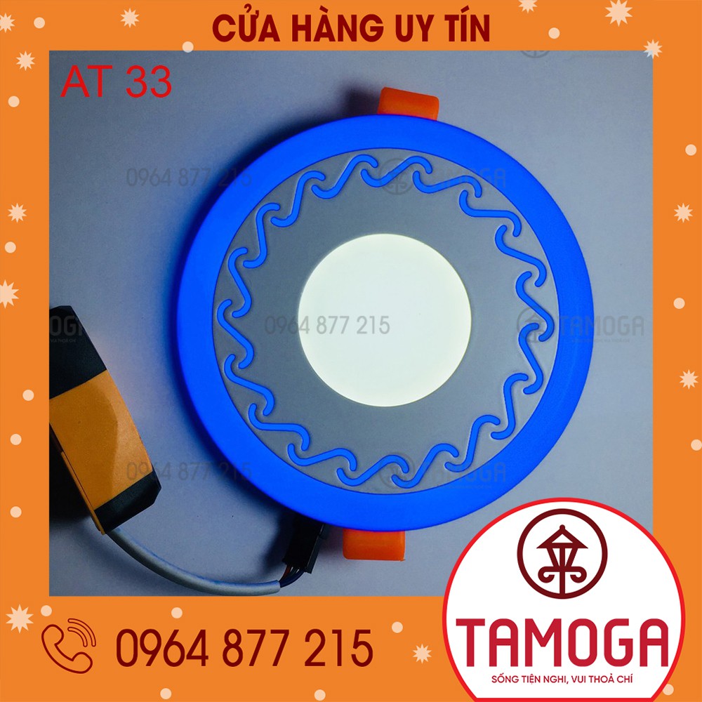 Đèn Led downlights âm trần SAKO 6w - Hồng, Xanh dương AT 11 TAMOGA