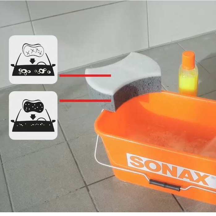 SONAX - Xốp Dùng Rửa Bề Mặt Ngoài Xe (Sonax MultiSponge) -  [Hàng Đức Chính Hãng]