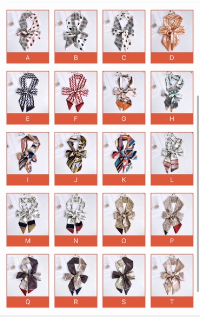 Khăn thời trang công sở thắt nơ áo sơ mi - Maben