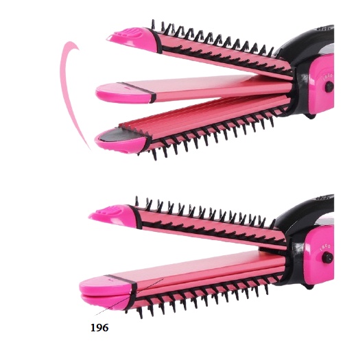 Máy tạo kiểu tóc uốn duỗi dập xù 3in1 (3 chức năng trong 1) Lược điện Nova NHC-8890