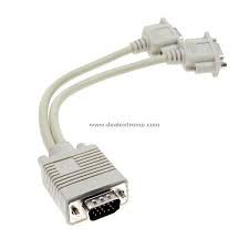 [FreeShip Toàn Quốc] CÁP CHIA VGA 1 RA 2 CỔNG VGA - CHUYỂN 1 MÁY TÍNH RA 2 MÀN HÌNH LOẠI TỐT