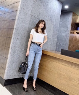 🌺 Áo cổ V Croptop SIÊU XINH 🌺