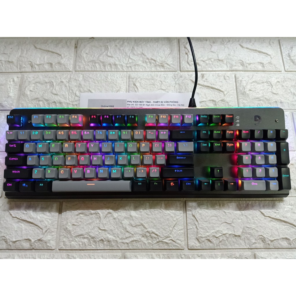 Phím Fuhlen S Subverter RGB Mechanical Blue Switch Black