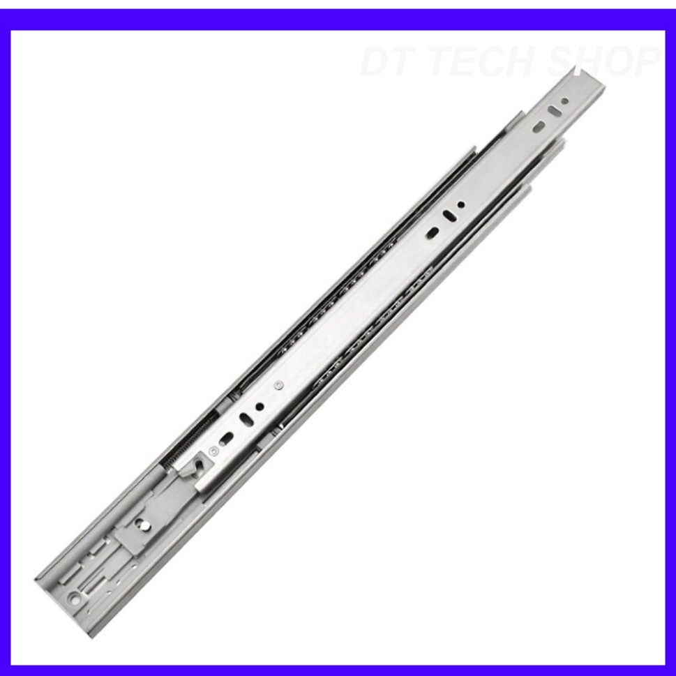BỘ 2 RAY TRƯỢT NGĂN KÉO TỦ - INOX304, CÓ GIẢM CHẤN VÀ KHÔNG GIẢM CHẤN
