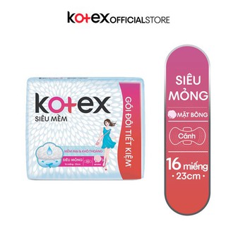 Băng vệ sinh Kotex Siêu mềm cánh 16 miếng