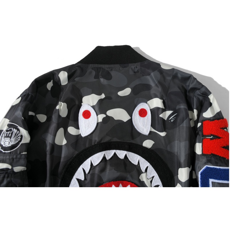 2022 New Bape Men Casual Hoodie Coat Plush baseball Sweater Luminous