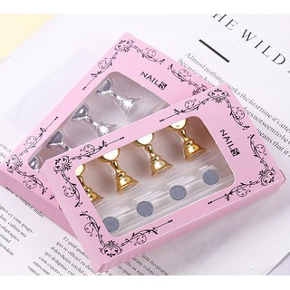 Set Đế Tập Móng Nam Châm 5 Chân – Giá Đỡ Trưng Bày Nail Tip Đính Đá Cao Cấp