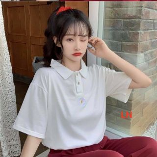Áo polo hoa cúc nhỏ