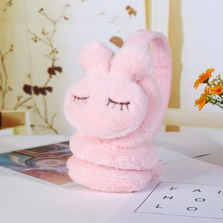 【Thanh toán khi giao hàng】Phụ kiện bịt tai hình con thỏ giữ ấm bằng lông thú sang trọng mềm mịn dành cho bé trai và gái
