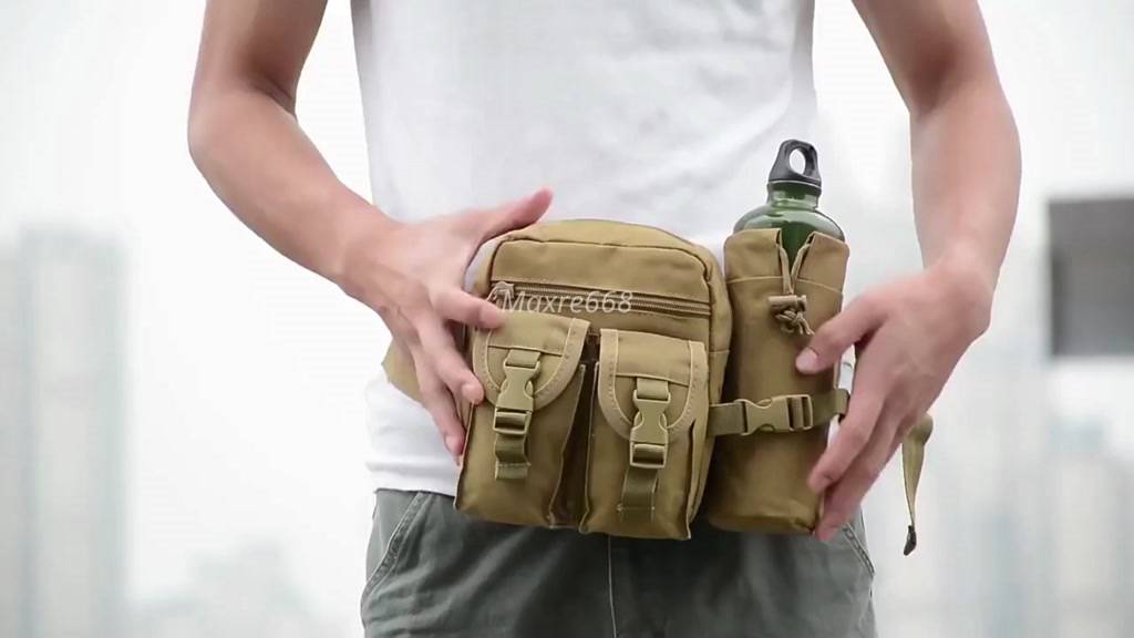 Túi đeo bụng đeo hông chai nước, đi bộ đi phượt dã ngoại chống nước tiện dụng đủ màu | BigBuy360 - bigbuy360.vn