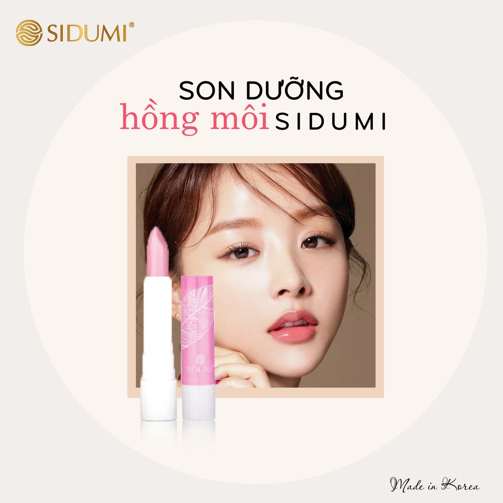 Son dưỡng môi Sidumi Lipstik dưỡng hồng môi dưỡng ẩm chính hãng Hàn Quốc 4g SDM SD308