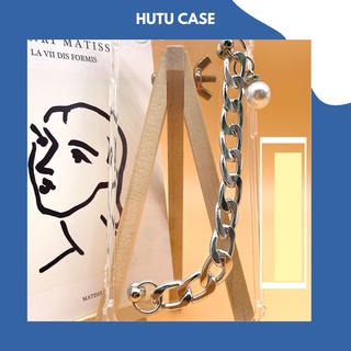 Phụ Kiện Dây Đeo Xỏ Tay Gắn Ốp Lưng - Móc Khóa - Túi Xách Thời Trang Kiểu Dáng Dây Xích Bạc hutu case.