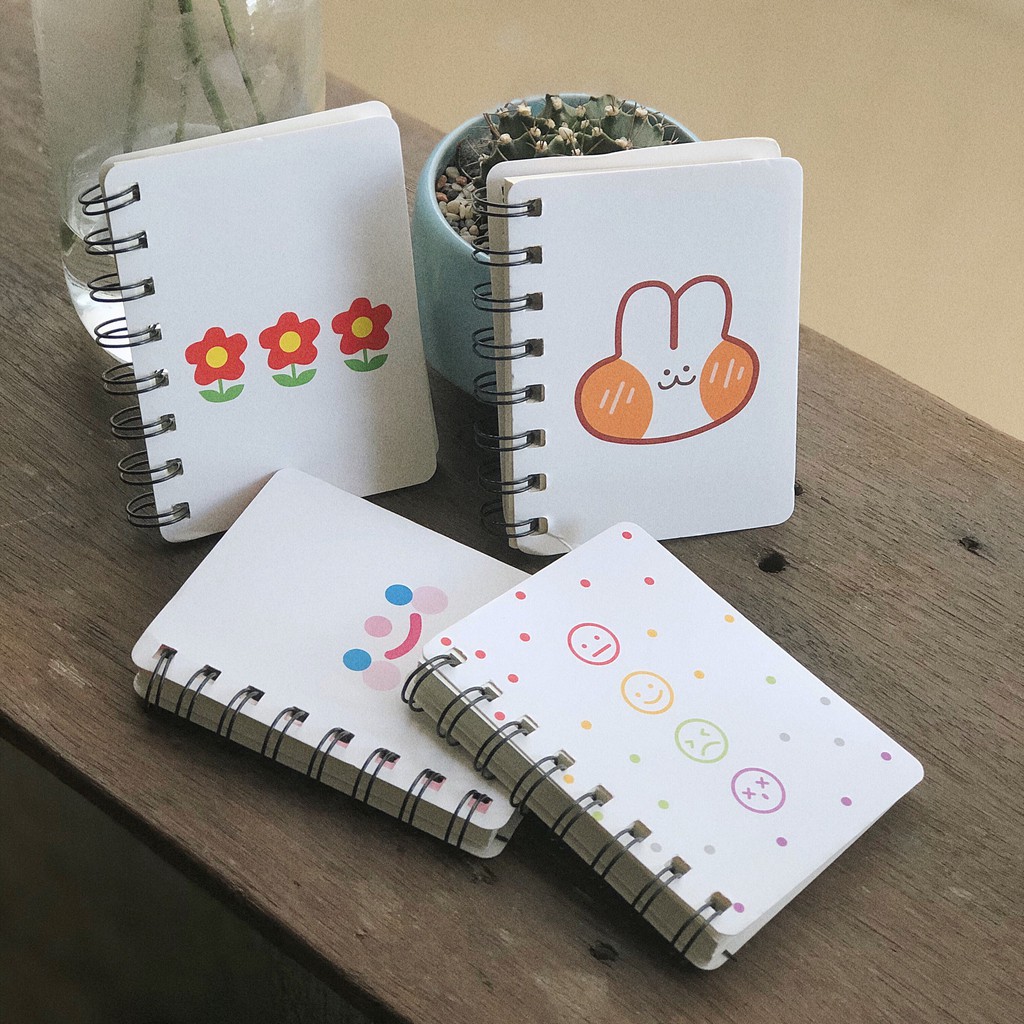 Sổ Mini A6 Gáy Lò Xo Bỏ Túi Tiện Dụng