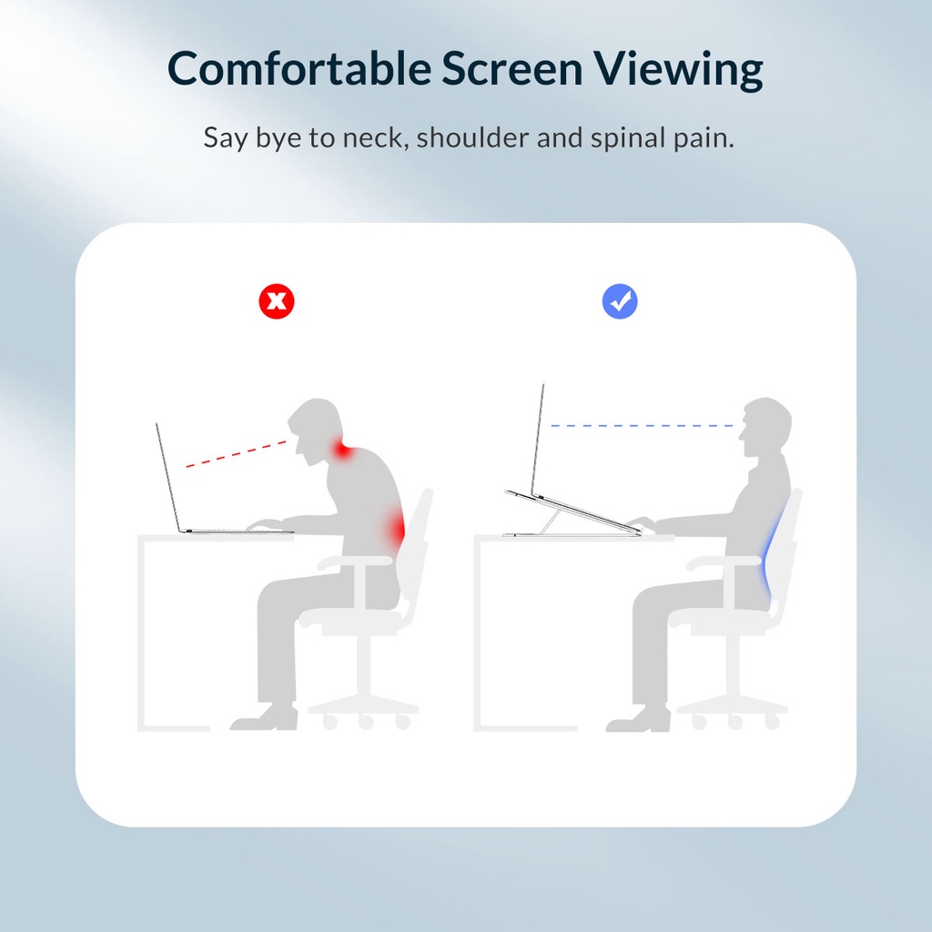 ORICO PFB-A24 Giá Đỡ Máy Tính Xách Tay Di Động, Điều Chỉnh Được, Có Thể Gập Lại, 7 Góc Cho Máy Tính Bảng MacBook Laptop