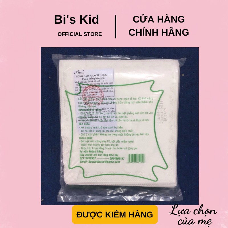 Miếng lót phân su /Miếng lót sơ sinh Hoài An loại 1 |Loại 20 tờ dầy| thấm hút tốt tiện lợi cho mẹ