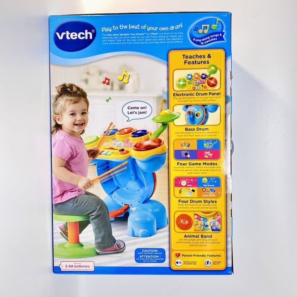 Đồ Chơi Trẻ Em Vtech - 80-196700 Stompin Fun Drums - Dàn Trống Zoo Jamz