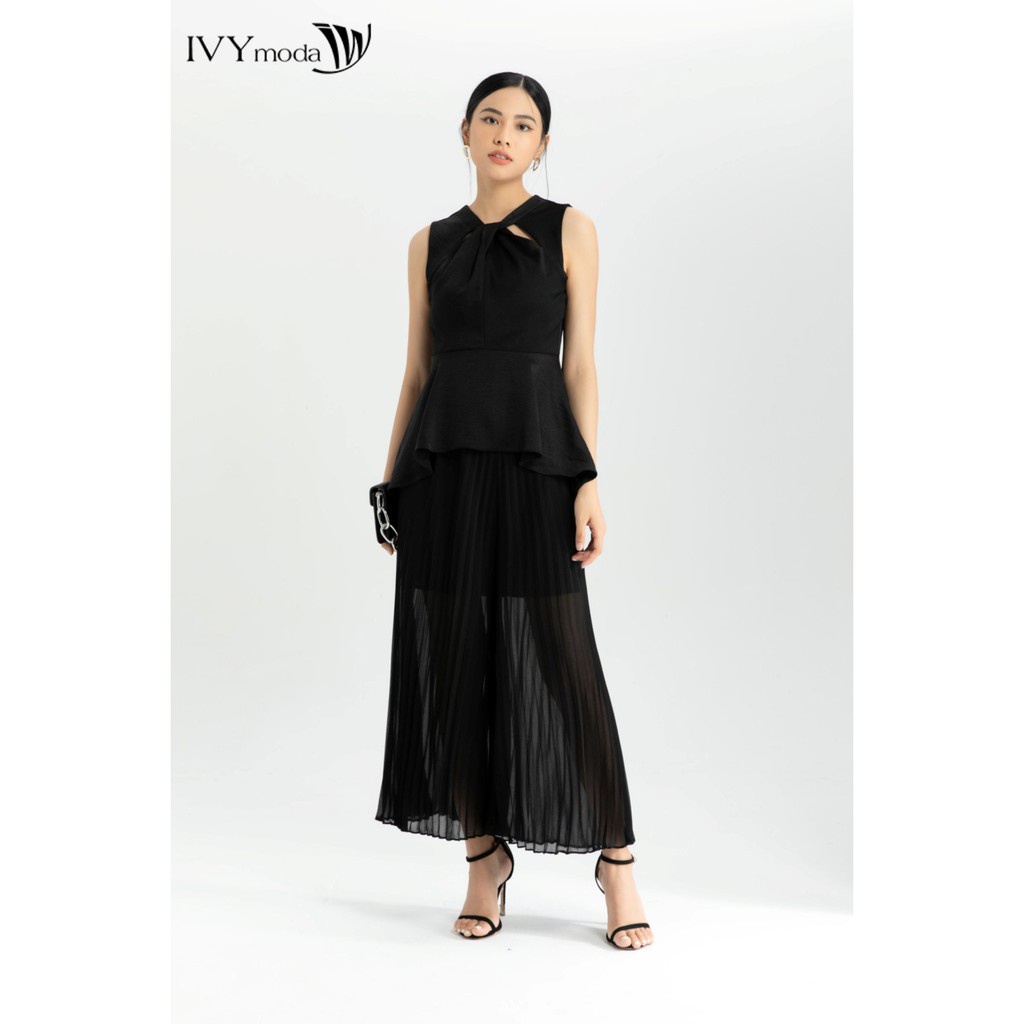 Áo peplum nữ cổ cách điệu thiết kế IVY moda MS 15M6532