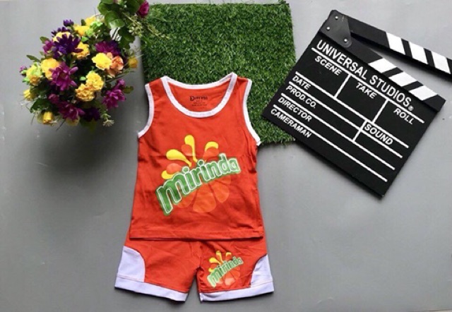 ĐỒ BỘ THUN BA LỖ CHO BÉ TRAI MÙA HÈ BỘ NƯỚC NGỌT SIZE 1-8