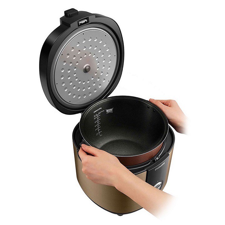 Nồi cơm điện 2L, công suất 650W Philips HD3132- hàng chinh hãng-màu đồng