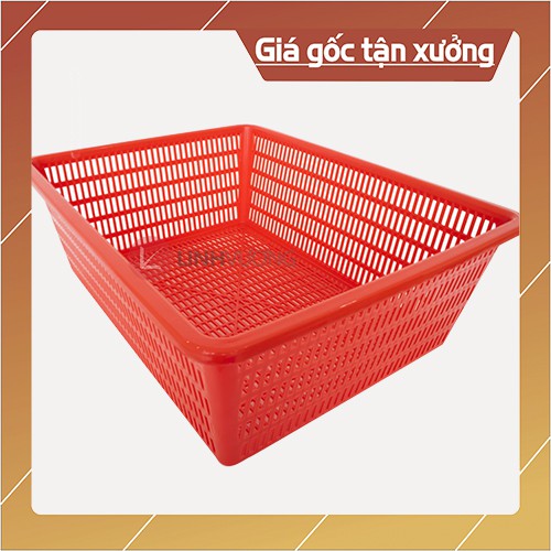 rổ nhựa chữ nhật số 1 nhựa Cần Thơ 47x37,5x17cm