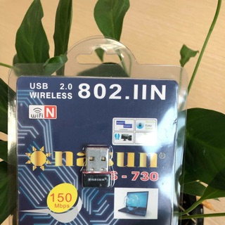 USB Wifi NASUN NS-730, 150mb, dùng để kết nối máy tính với bộ phát wifi không cần dùng dây mạng