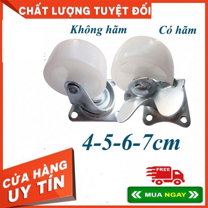 Bánh xe nhựa trắng chất lượng