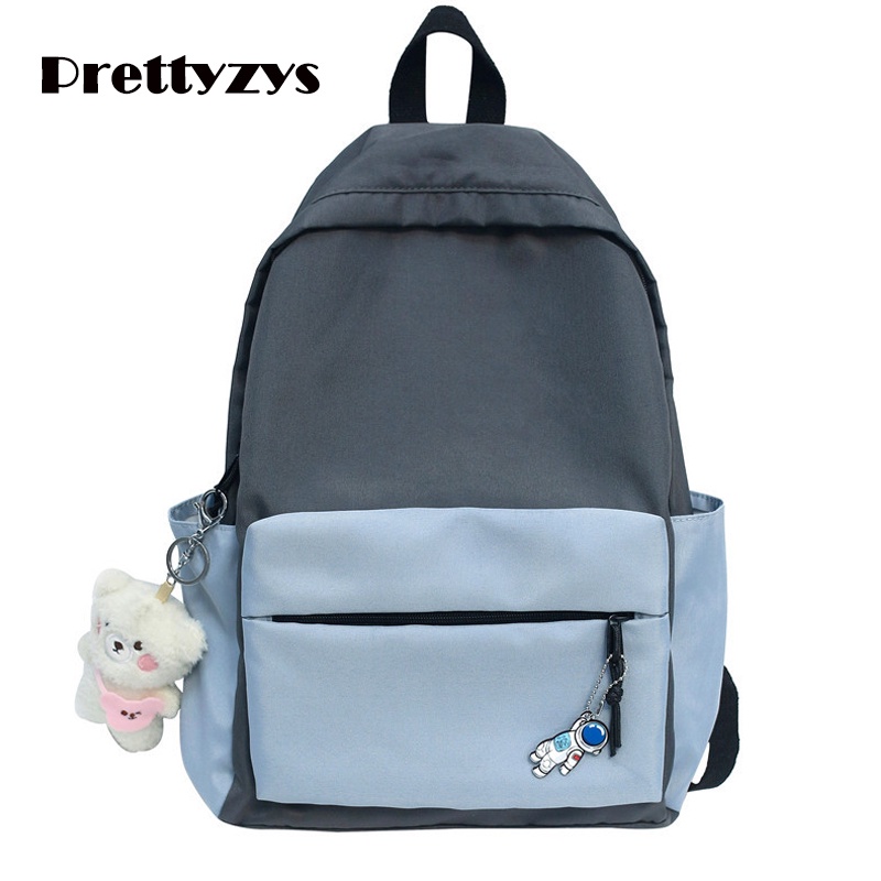 Ba lô PRETTYZYS sức chứa lớn 14 inch thời trang Hàn Quốc 2022 dành cho nữ tuổi teen