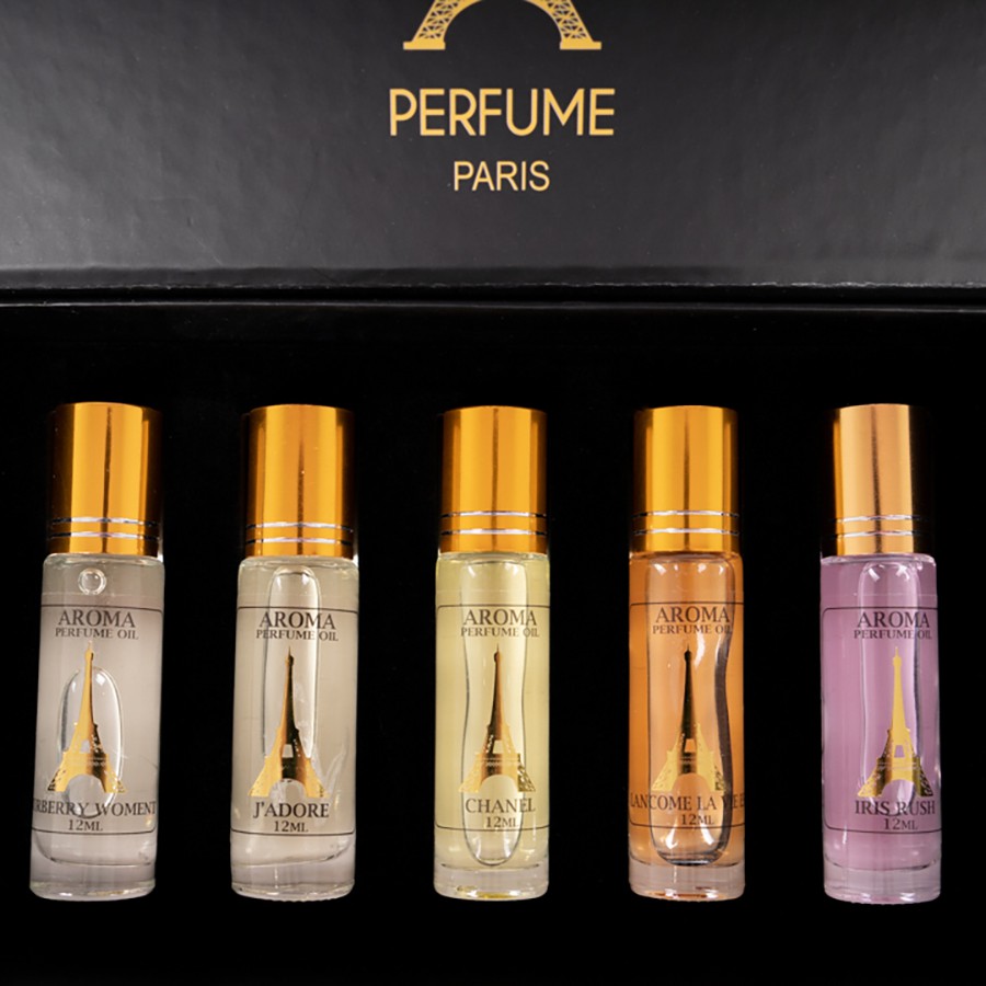 Set nước hoa Pháp Aroma 2021 lưu hương 12 tiếng trên cơ thể, 1 - 2 ngày trên quần áo - Set 5 chai nữ | Thế Giới Skin Care
