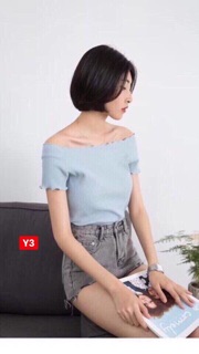 ÁO THUN GÂN LỤA BẸT VAI HÌNH THẬT