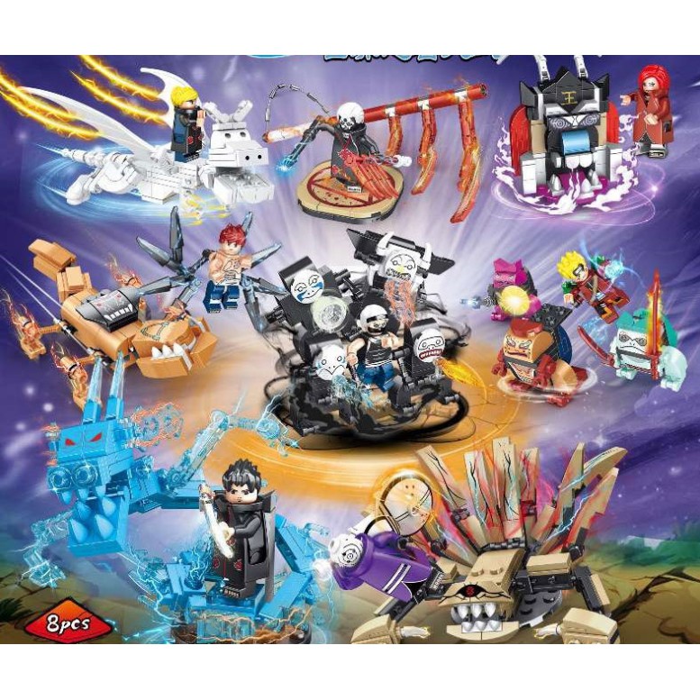 Lego Akatsuki hàng có hộp bộ sưu tập nhân vật minicos Naruto