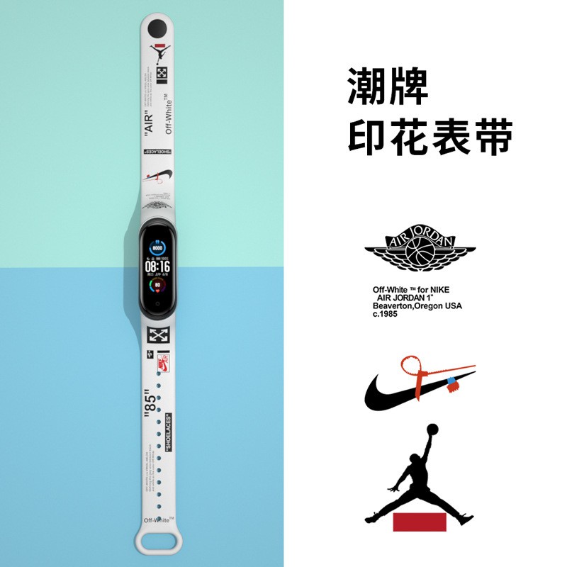 Dây Đeo Mi Band 6/5/4/3 Hoạ Tiết Hoạt Hình, Nike, One Piece, Goku,... Đẹp, Cá Tính