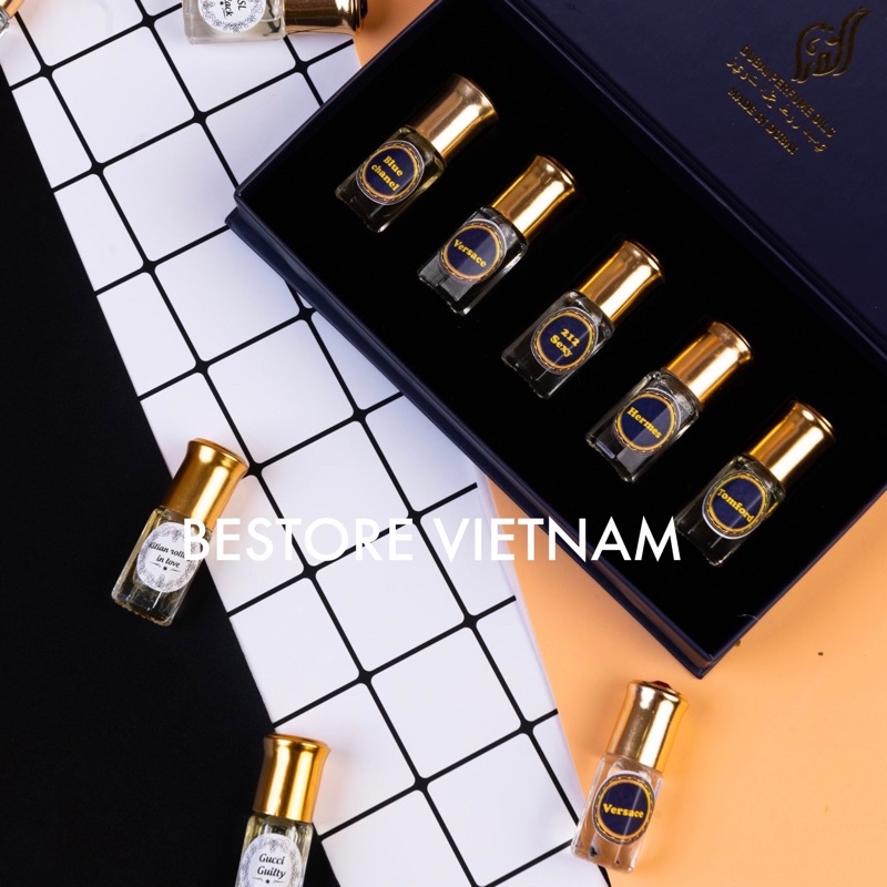 Tinh dầu nước hoa Dubai thiết kế chai lăn mini dùng thử 3ml dành cho nam cá tính, mạnh mẽ - Bestore Vietnam