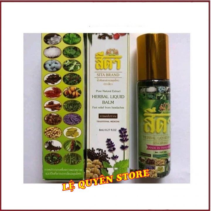 [ CHÍNH HÃNG ] 💕Combo12 Chai Dầu Thảo Dược 💕20 Vị Sita Brand Herbal Liquid Balm Thái Lan 8ml