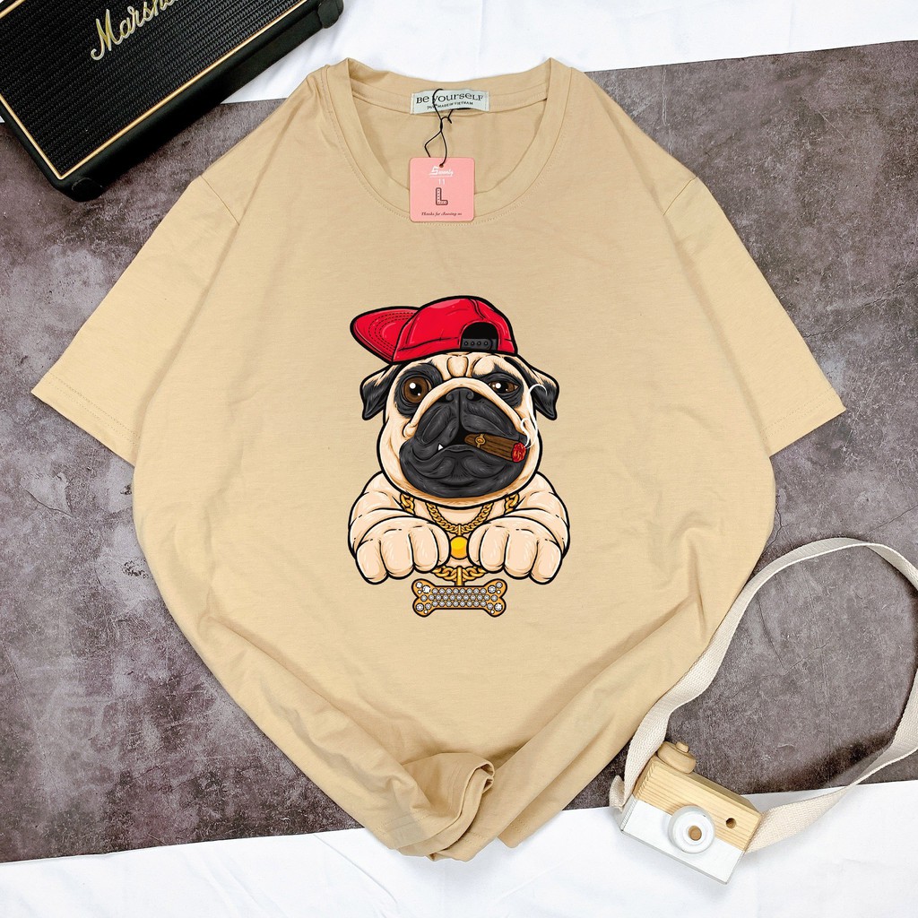 Áo thun unisex Be Yourself size M L XL - CHÓ GIÀU SANG