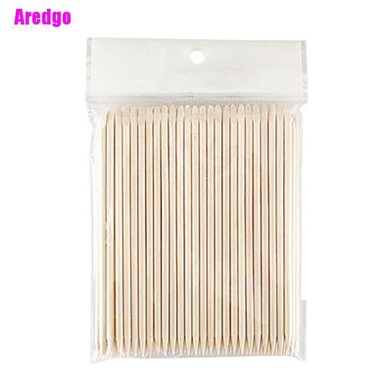 [Hàng mới về] Set 100 que gỗ hỗ trợ làm móng đa năng tiện dụng