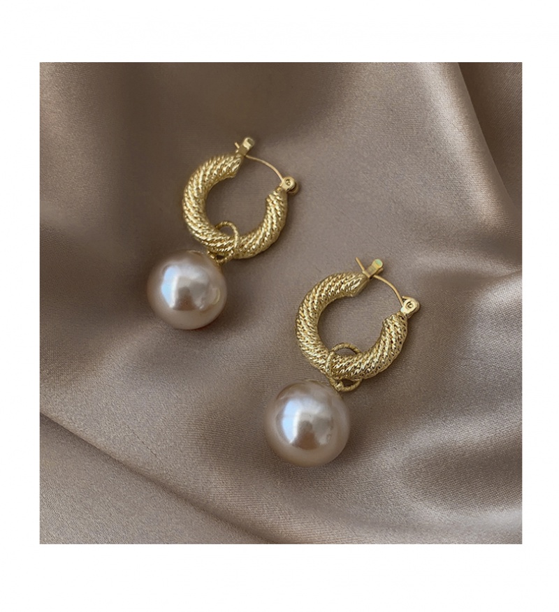 Đôi Bông Tai Với Thiết Kế Đính Ngọc Trai Và Kim Bạc Xinh Xắn Cho Nữ 2023