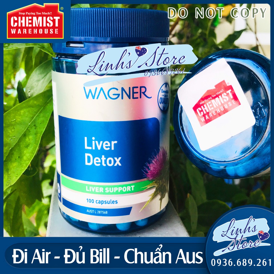 Thải độc gan Wagner Liver Detox - 100 viên 💙 Chemist Warehouse - Úc | linhsstore