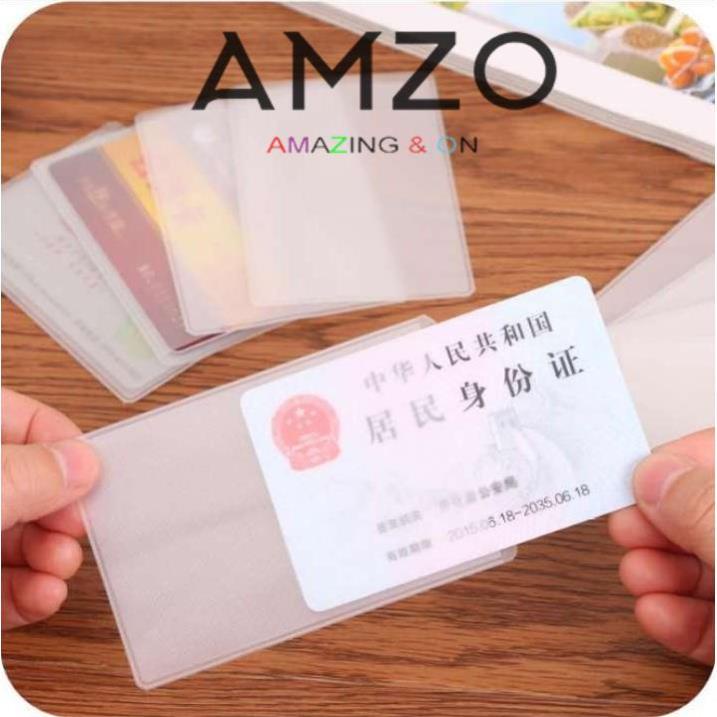 Túi đựng thẻ căn cước công dân, bằng lái xe, ATM, Card visit, CMND (trong suốt) AMZO
