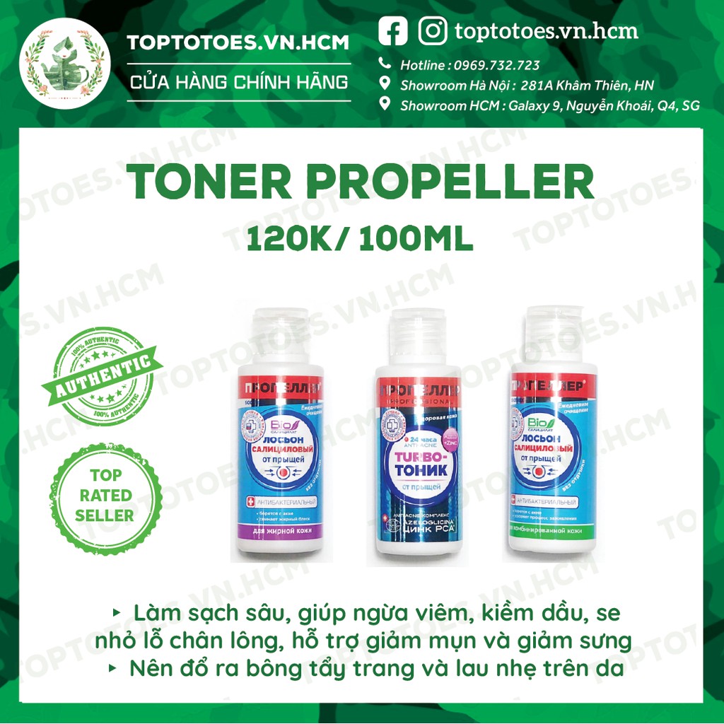 [Date SALE] Lotion/ Toner Propeller giảm viêm, mụn, tiêu mủ, giảm dầu nhờn