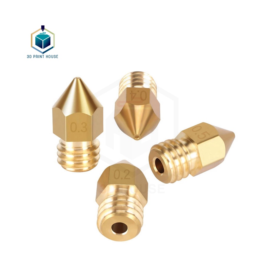 Đầu In Nozzle MK8 0.2 - 1.0mm cho Máy in 3D