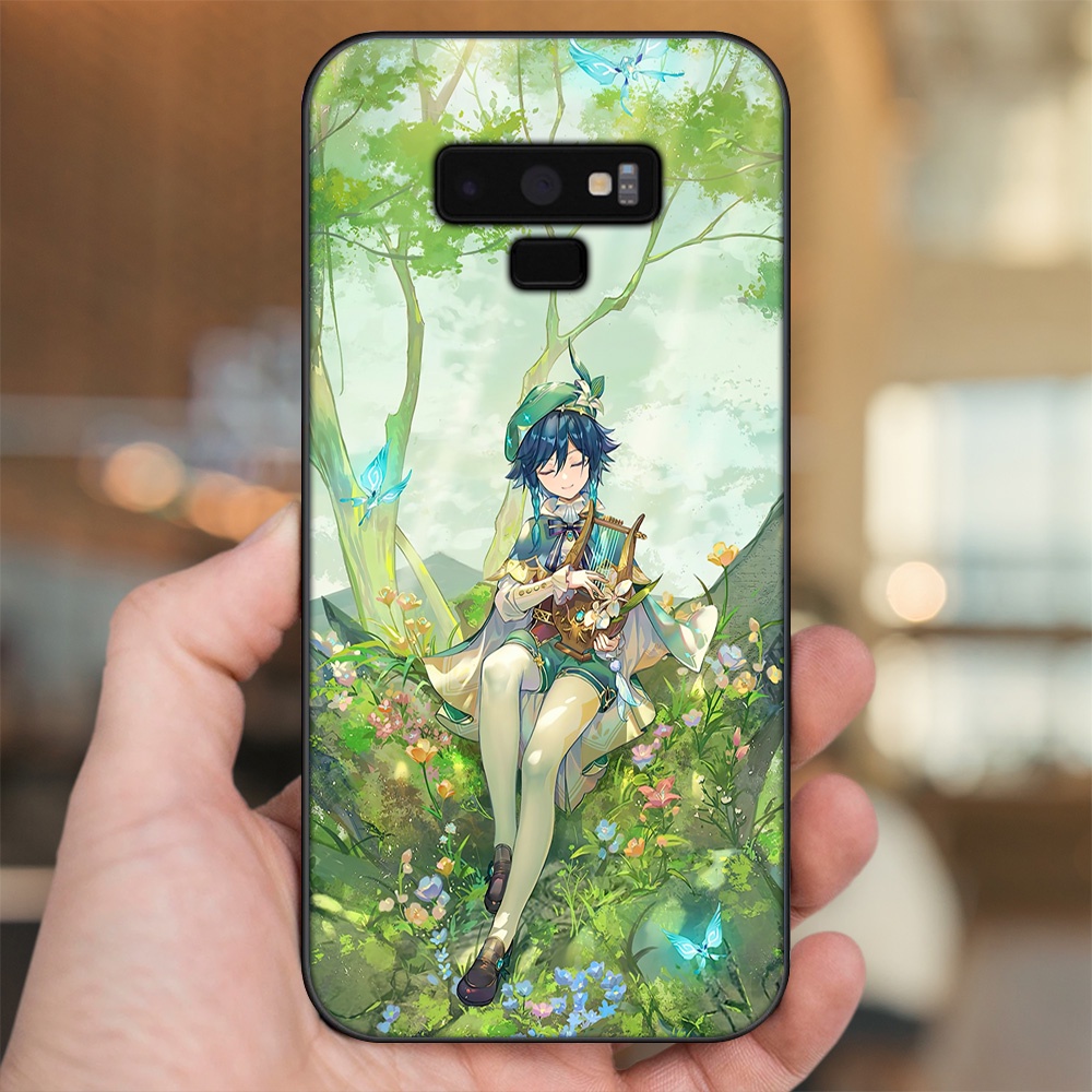 Ốp lưng Samsung Note 9 viền đen in hình Venti Genshin Impact